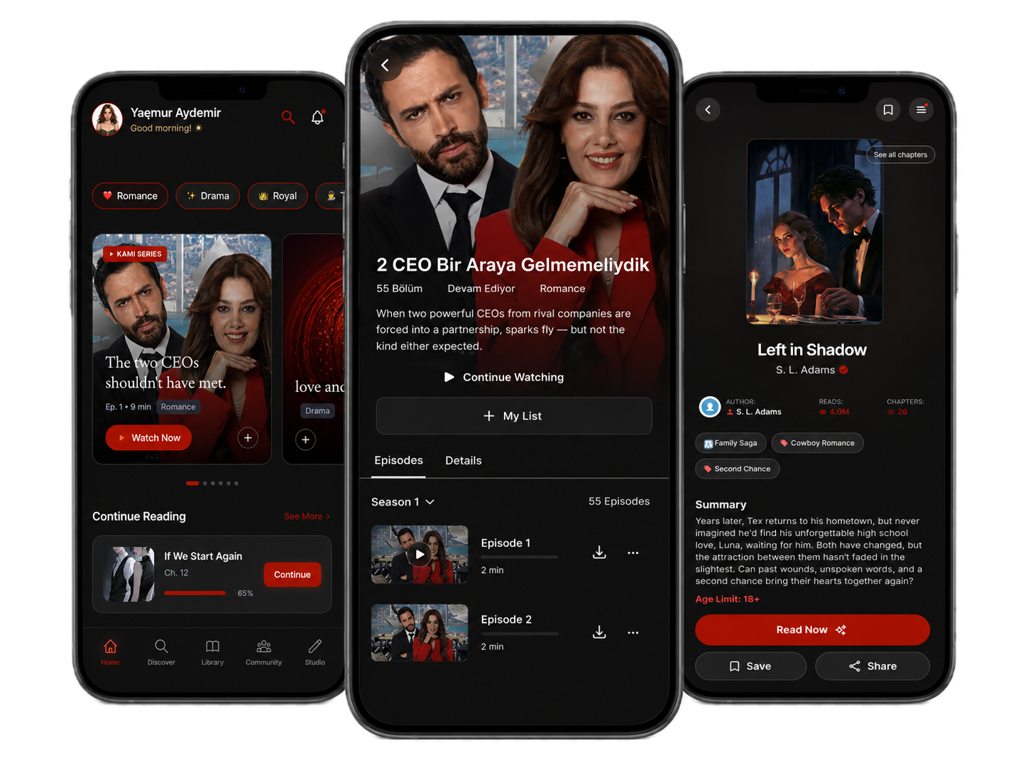 Surreel product screens